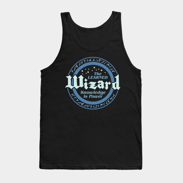 Dungeons and Dragons Wizard Class Tank Top by Natural 20 Shirts
